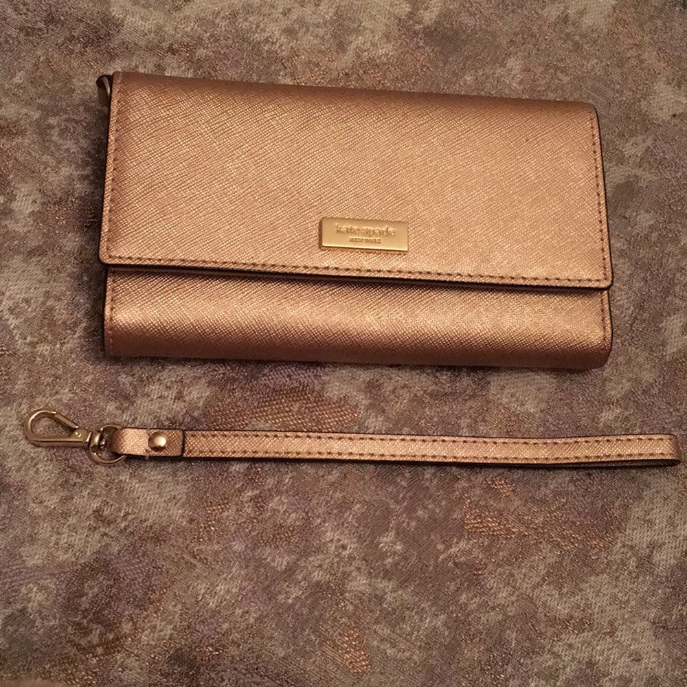 Kate Spade Rose Gold Phone Wallet